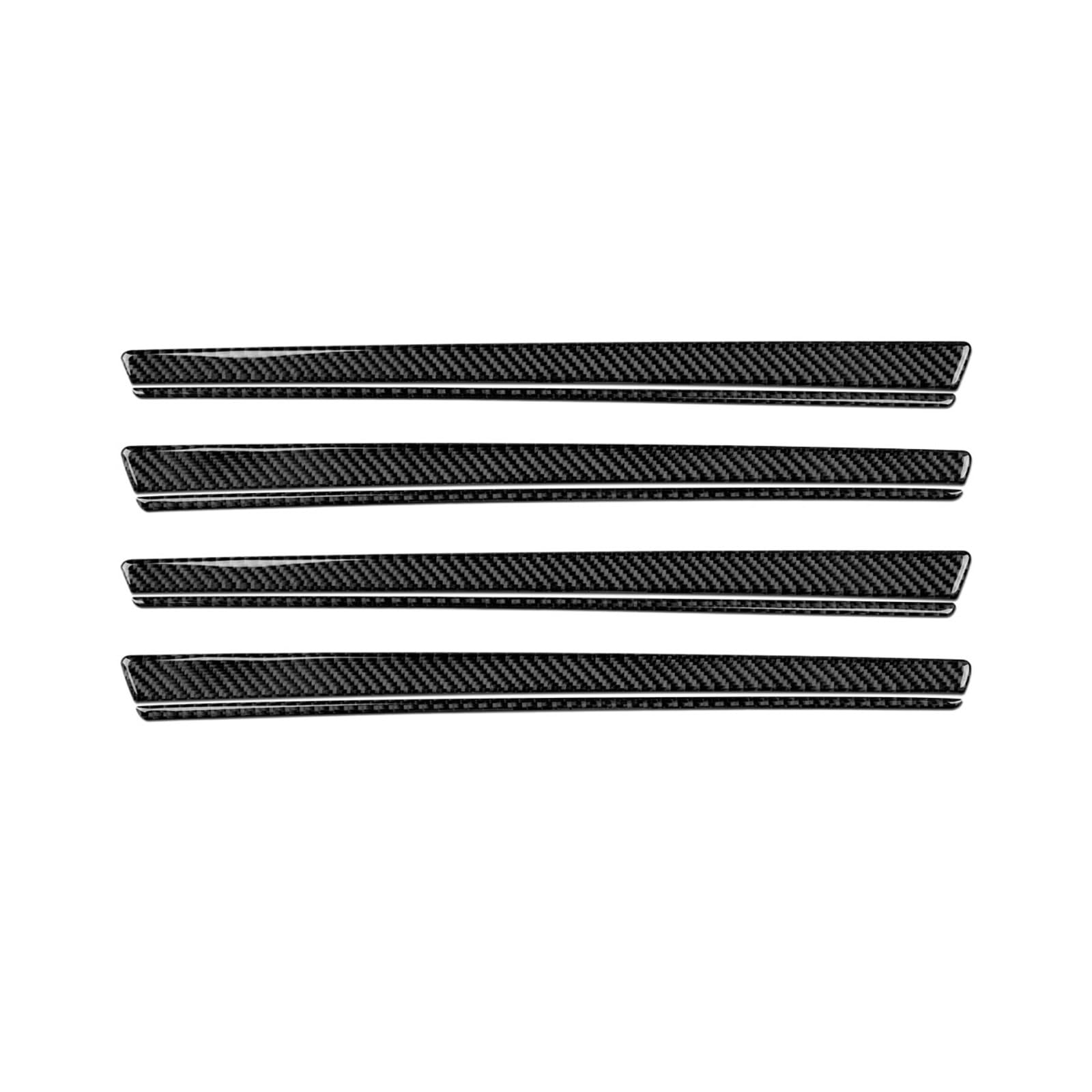 OWENJIAN Carbon Fiber Innenausstattung Auto Vordere Hintertüren Dekor Trim Aufkleber Kompatibel for Chrysler 300 2011-2023 Zubehör Carbon Fiber Innenaufkleber von OWENJIAN