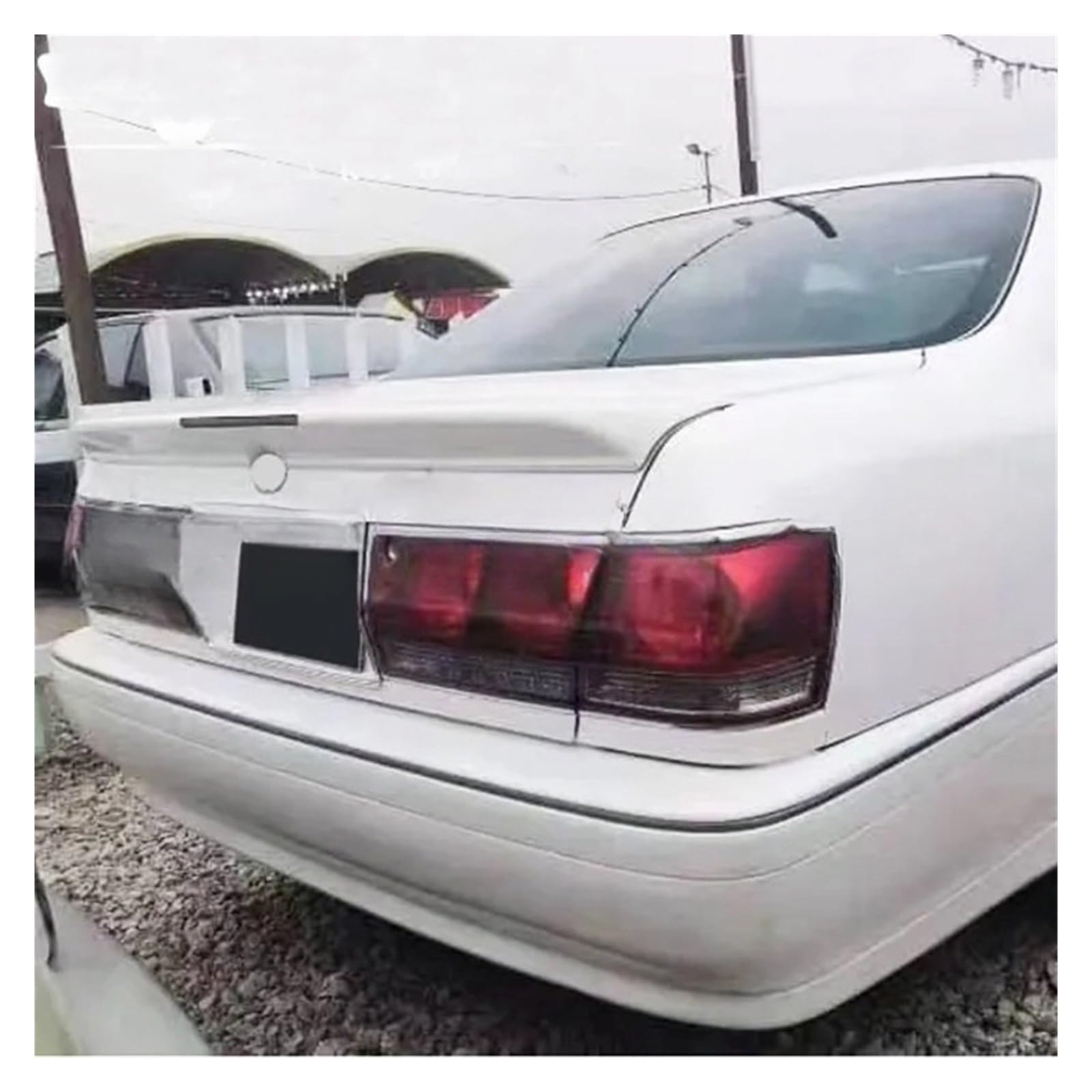 OWENJIAN Heckflügelspoiler, kompatibel mit Toyota Crown Athlete V 2000-2004 Jahr, ABS glänzend schwarz, Auto-Heckflügel-Dekoration, Heckspoiler(Pearl White) von OWENJIAN