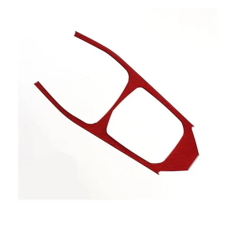 OWENJIAN Kompatibel for BMW 1er 2er F40 F44 2020-2023, Rahmendekorationsaufkleber for das zentrale Bedienfeld im Auto aus weicher Kohlefaser, Autozubehör(Red carbon frbei,For LHD) von OWENJIAN