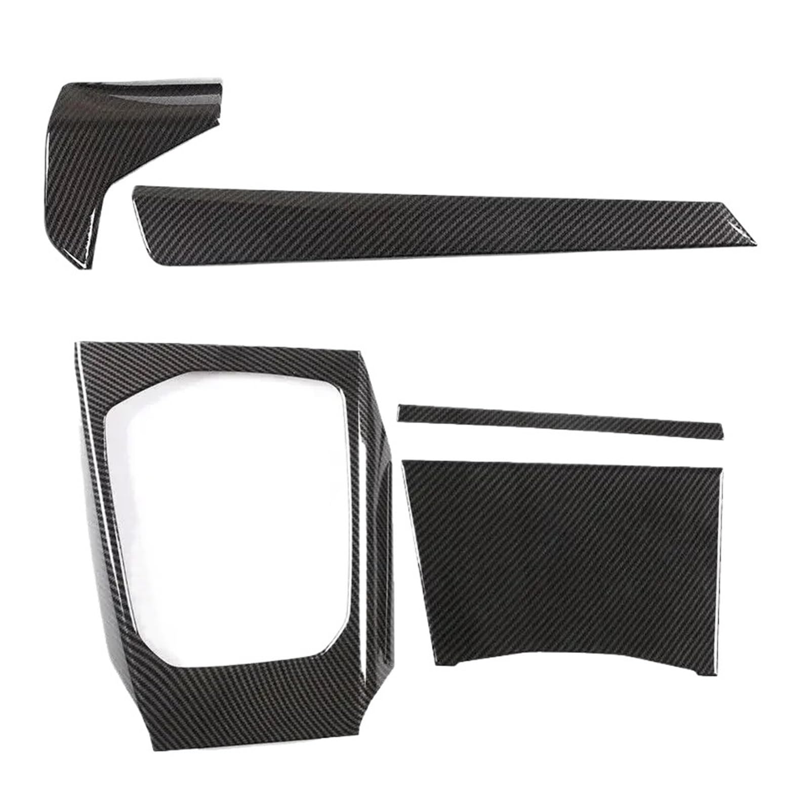 OWENJIAN Kompatibel for BMW 3er 4er G20 G21 G22 2020-2022 ABS-Kohlefaser-Auto-Getriebeverkleidungsabdeckung Innenausstattung Zieraufkleber Autozubehör(Carbon Fiber 1) von OWENJIAN