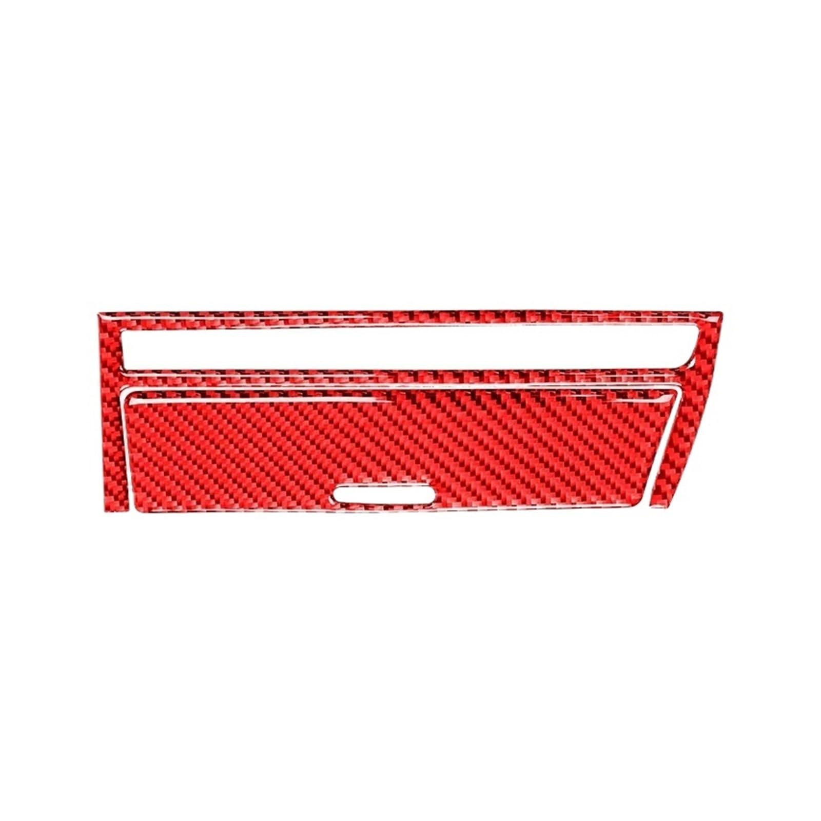 OWENJIAN Kompatibel for BMW 3er E46 1999-2004 Zubehör Carbon Fiber Innenausstattung Auto Getriebe Shift Zigarettenanzünder Panel Verkleidung Abdeckung Aufkleber(Red(RHD)) von OWENJIAN