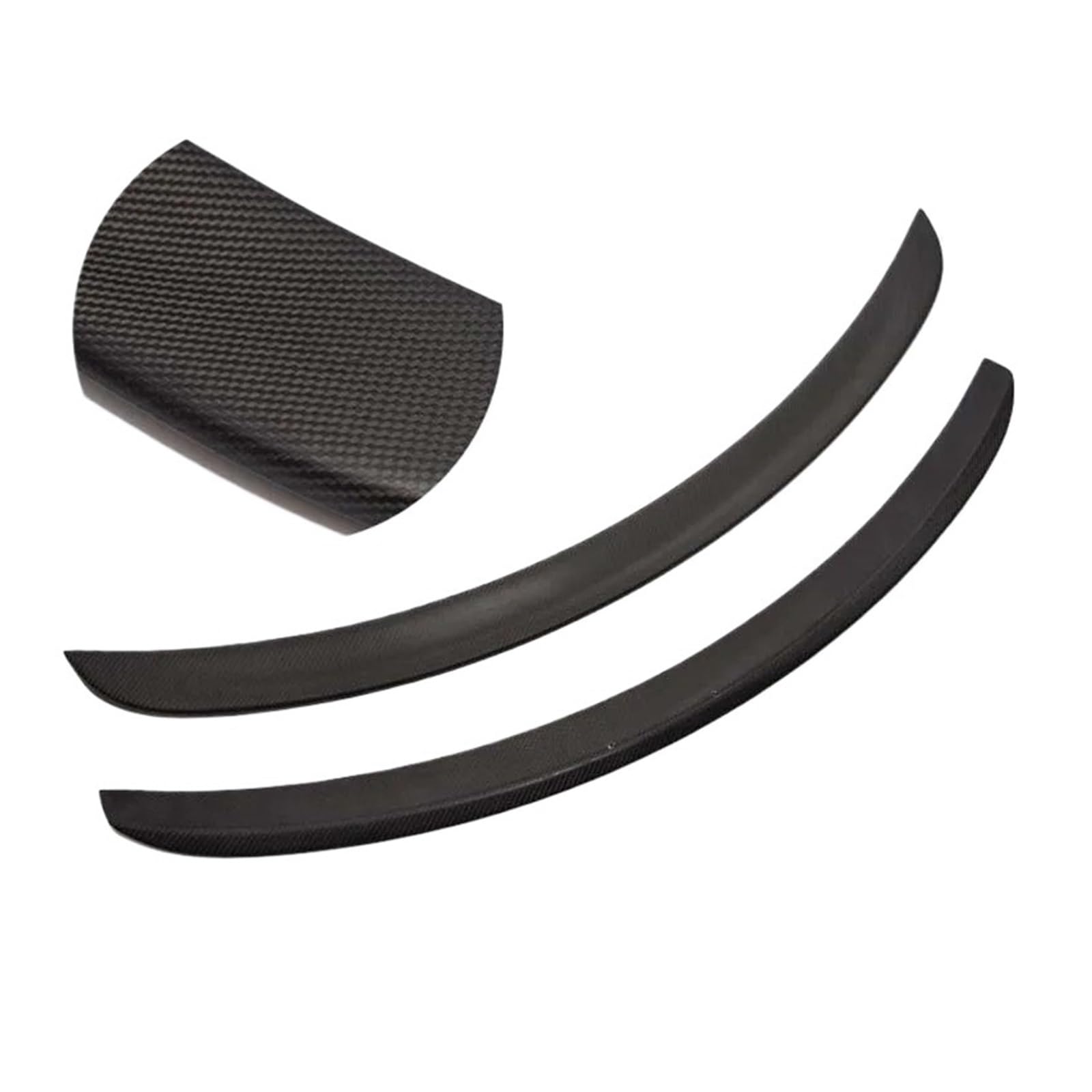 OWENJIAN Kompatibel for Tesla Model S 2022 Spoiler Glänzend Matt Schwanz Fin Carbon Fiber Flügel for Model S 20216-2024 Auto Zubehör(MS 16-20 Matte) von OWENJIAN