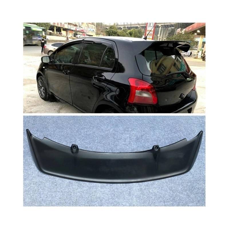 OWENJIAN Kompatibel for Toyota Yaris Spoiler ABS Material Auto Heckflügel Primer Farbe Heckspoiler 2008 2009 2010 2011 2012 2013 Heckflügelspoiler(Carbon Color) von OWENJIAN