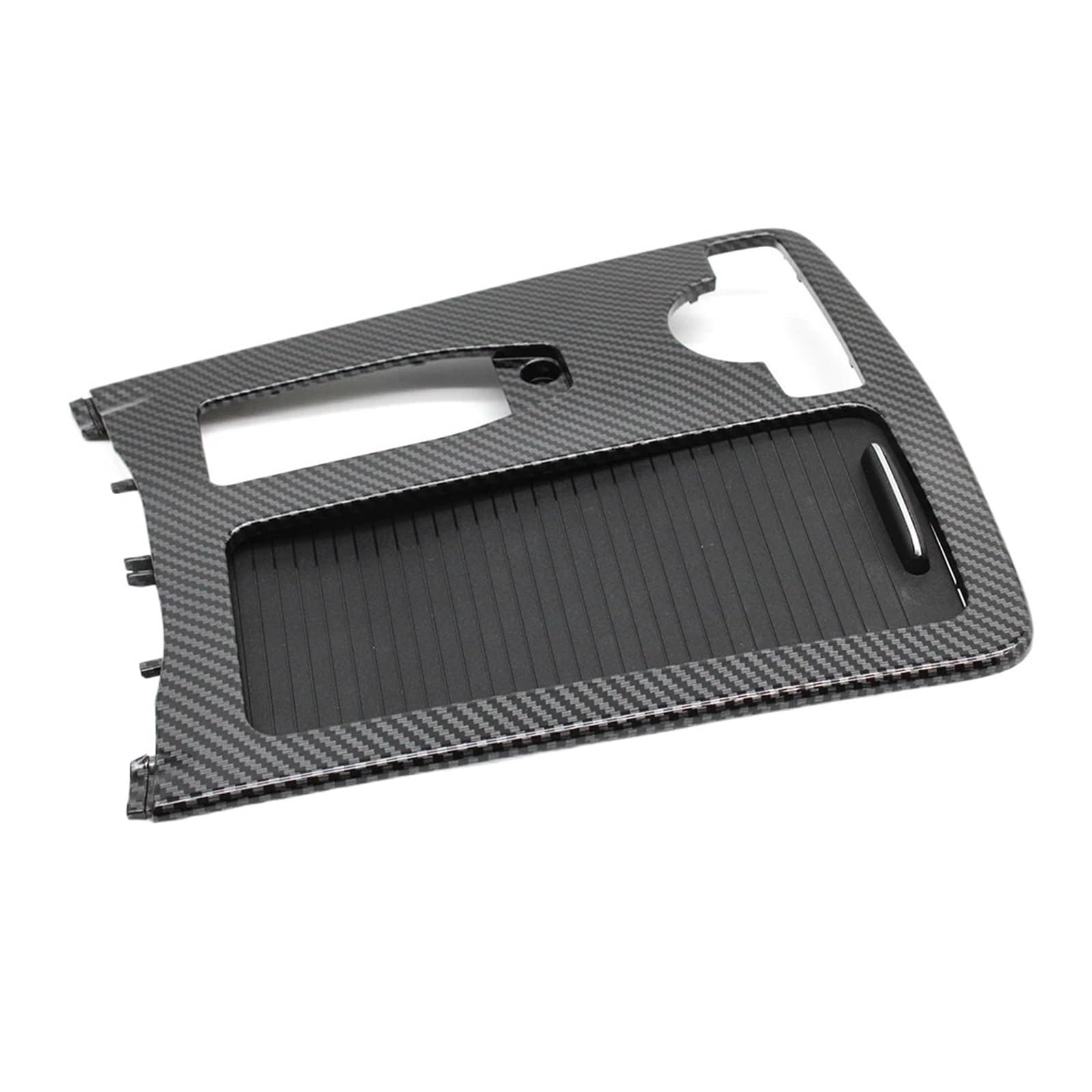 OWENJIAN LHD Mittelkonsole Carbon Fiber Getränkehalter Abdeckung Verschluss Kompatibel for Mercedes Benz W204 CE Klasse C180 C200 C220 W207 W212 E260 E300(Carbon Fiber 1) von OWENJIAN