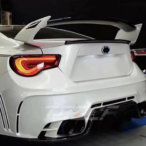 OWENJIAN Passend for Subaru BRZ. Kompatibel for Toyota 86 GT86. Automotive Design Carbon Fiber Style GT 86 BRZ Heckspoiler(White and Black) von OWENJIAN