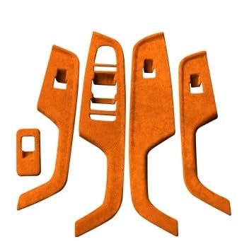 OWENJIAN Passt nur zu MT! Innenverkleidung der zentralen Schalttafel aus echtem Carbon – kratzfest und stilvolles Upgrade – kompatibel mit Acura Integra Type S 2023–2025(Match low Orange) von OWENJIAN