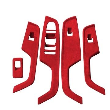 OWENJIAN Passt nur zu MT! Innenverkleidung der zentralen Schalttafel aus echtem Carbon – kratzfest und stilvolles Upgrade – kompatibel mit Acura Integra Type S 2023–2025(Match low Red) von OWENJIAN