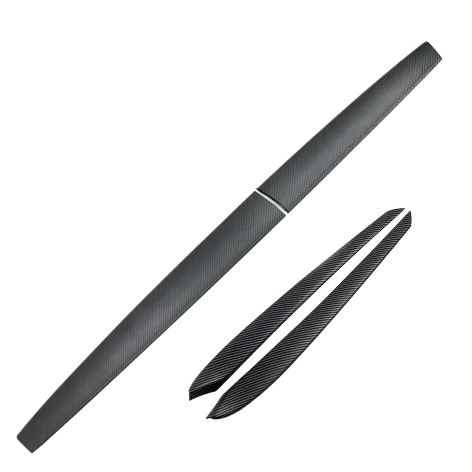 OWENJIAN Seitenverkleidung for Autotüren, Armaturenbrett-Abdeckung, kompatibel mit Tesla Model 3 Y, Karbonfaser-Muster, vordere Innenverkleidung, zentrale Bedienleiste(Matte Carbon 4PCS) von OWENJIAN