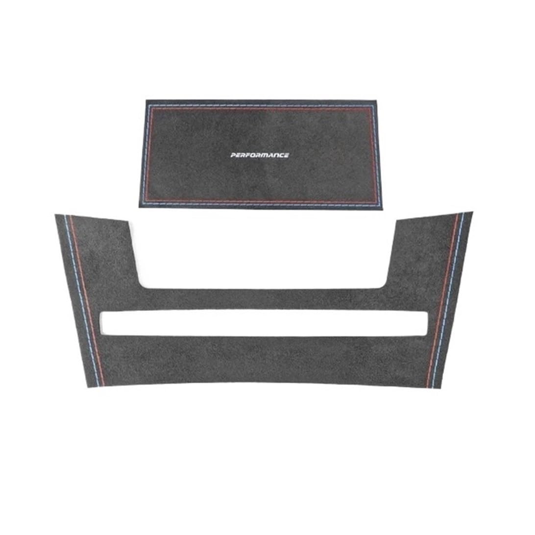 OWENJIAN TPIC Kompatibel for BMW Serie 5 E60 2004-2009 Auto-Innenraum-Mittelkonsolen-Panel-Aufbewahrungsbox-Pad-Verkleidung Kohlefaser-Formteil-Zubehör(A 9002 suede) von OWENJIAN