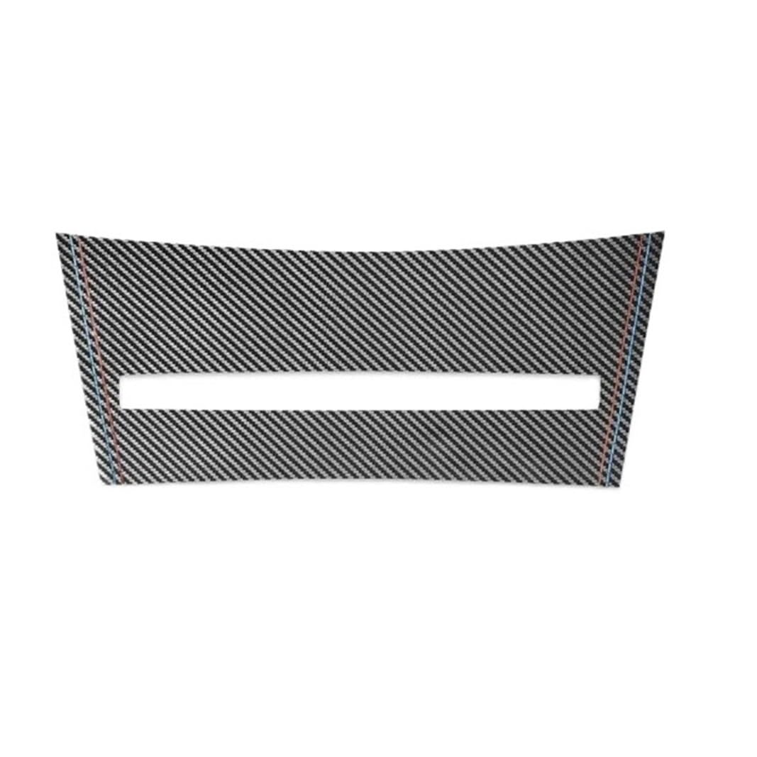 OWENJIAN TPIC Kompatibel for BMW Serie 5 E60 2004-2009 Auto-Innenraum-Mittelkonsolen-Panel-Aufbewahrungsbox-Pad-Verkleidung Kohlefaser-Formteil-Zubehör(B carbon leather) von OWENJIAN