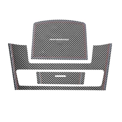 OWENJIAN TPIC Kompatibel for BMW Serie 5 E60 2004-2009 Auto-Innenraum-Mittelkonsolen-Panel-Aufbewahrungsbox-Pad-Verkleidung Kohlefaser-Formteil-Zubehör(C carbon leather) von OWENJIAN