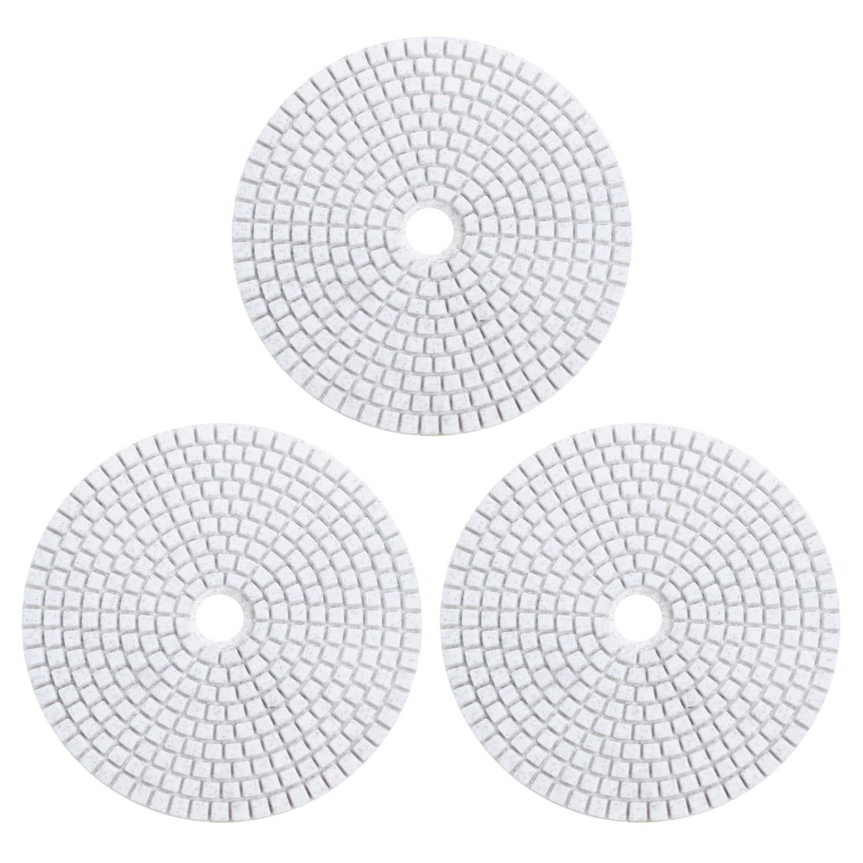 OWERGUG 3X 5 125mm Wet Diamond Polierpads Marmor Körnungen 30 von OWERGUG