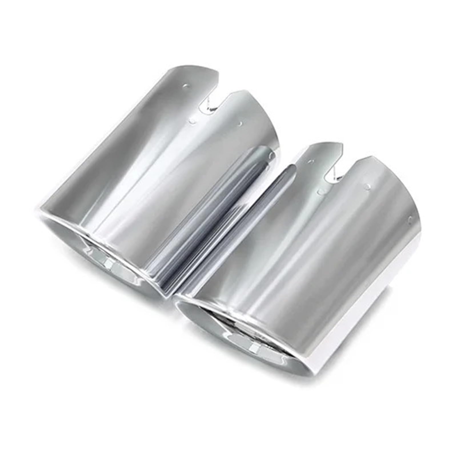 Automotive Schalldämpfer Kompatibel for BMW 3 G20 G21 320d 2020 2021 2022 3 Serie Schalldämpfer Spitze Endrohr Ersatz Abgasanlage Düse(1 Pair Silver) von OWYTNRCJ