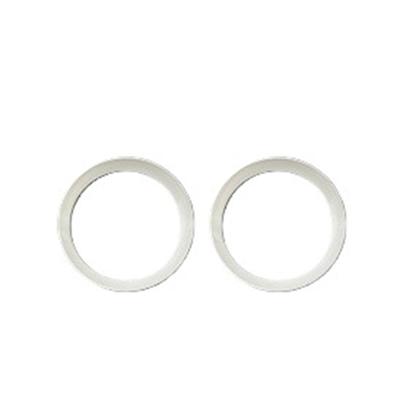 Autotürhupe Audio Dekorativer Ring Modifikation Abdeckung Aufkleber Kompatibel mit BMW Mini R55 R56 R57 R58 R59 Innenzubehör(Milky White-Inner) von OWYTNRCJ