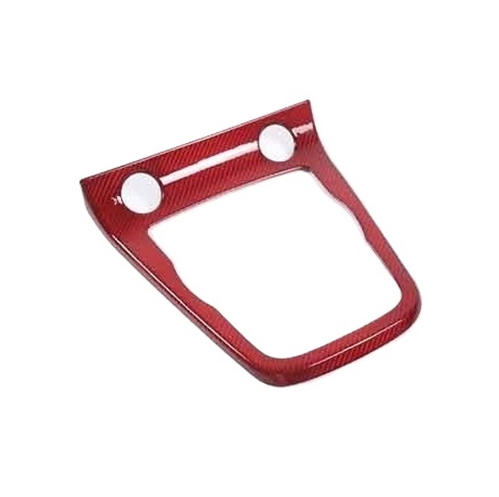 Echte Kohlefaser, kompatibel mit Jaguar F-Type 2013-2022, Aufkleber for die Abdeckung der zentralen Schalttafel des Autos, Autoinnenausstattung(1pcs Red) von OWYTNRCJ