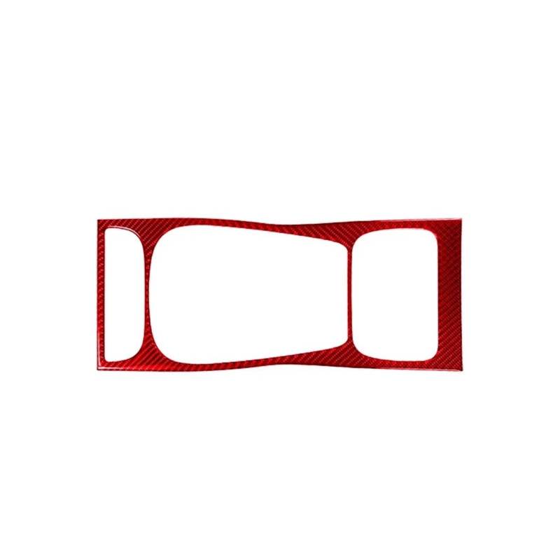 Getriebe Panel Aufkleber Kompatibel for Porsche Cayenne 2003 2004 2005 2006 2007 2008 2009 2010 Carbon Faser Auto Innen Dekoration Zubehör(Red Set C) von OWYTNRCJ