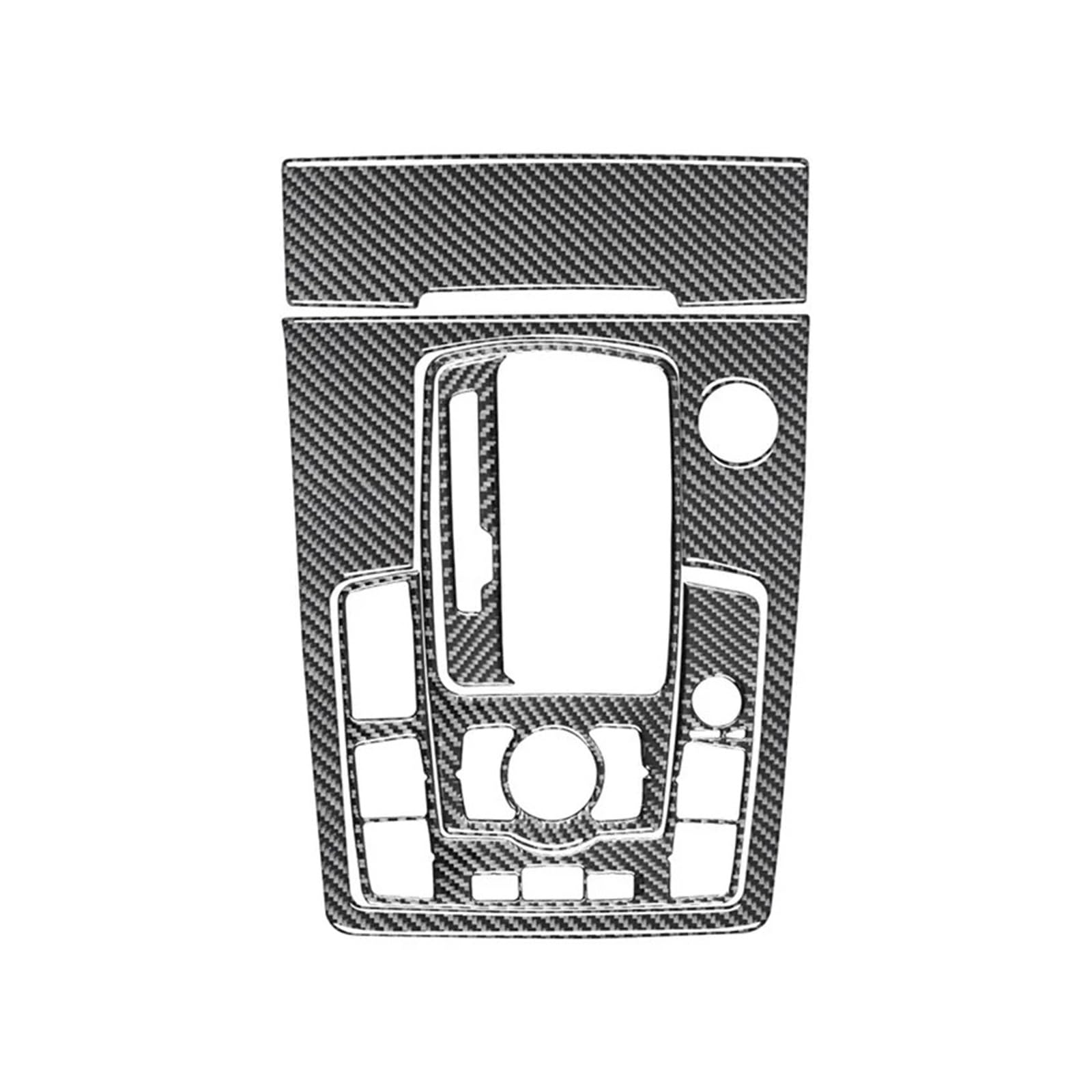 Kohlefaser-Kompatibel mit Audi Q7 2007-2015 Auto-Schalthebel-/Zigarettenanzünder-Panel Dekorativer Aufkleber Auto-Innenraum-Modifizierung Zubehör(C,LHD) von OWYTNRCJ