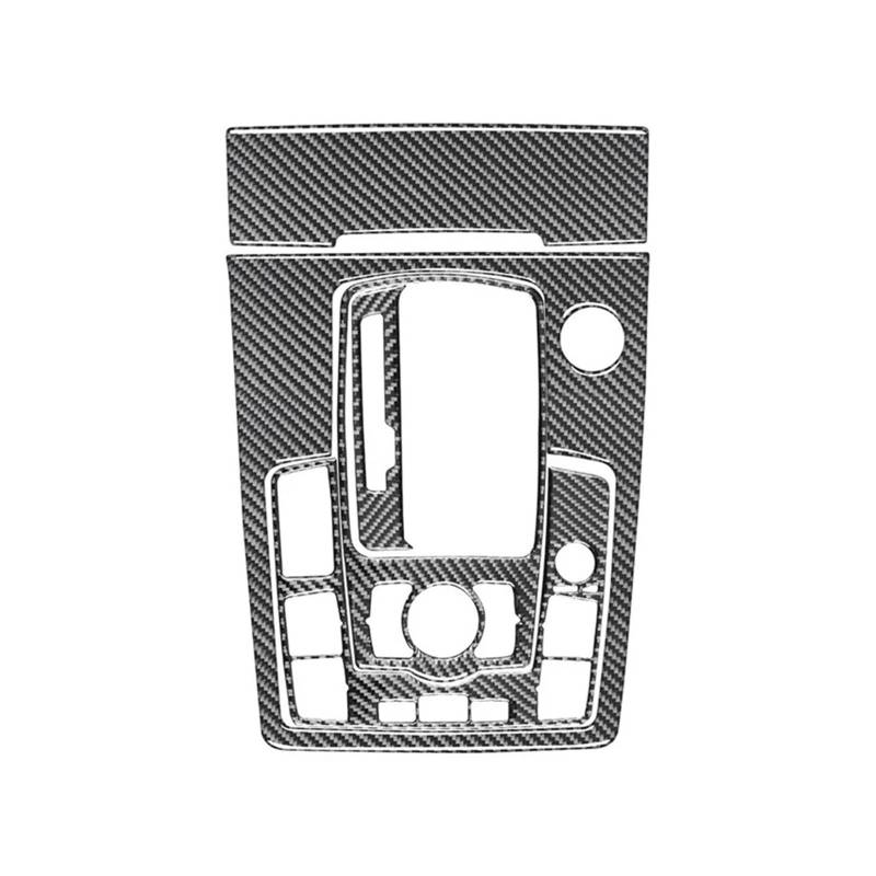 Kohlefaser-Kompatibel mit Audi Q7 2007-2015 Auto-Schalthebel-/Zigarettenanzünder-Panel Dekorativer Aufkleber Auto-Innenraum-Modifizierung Zubehör(C,RHD) von OWYTNRCJ