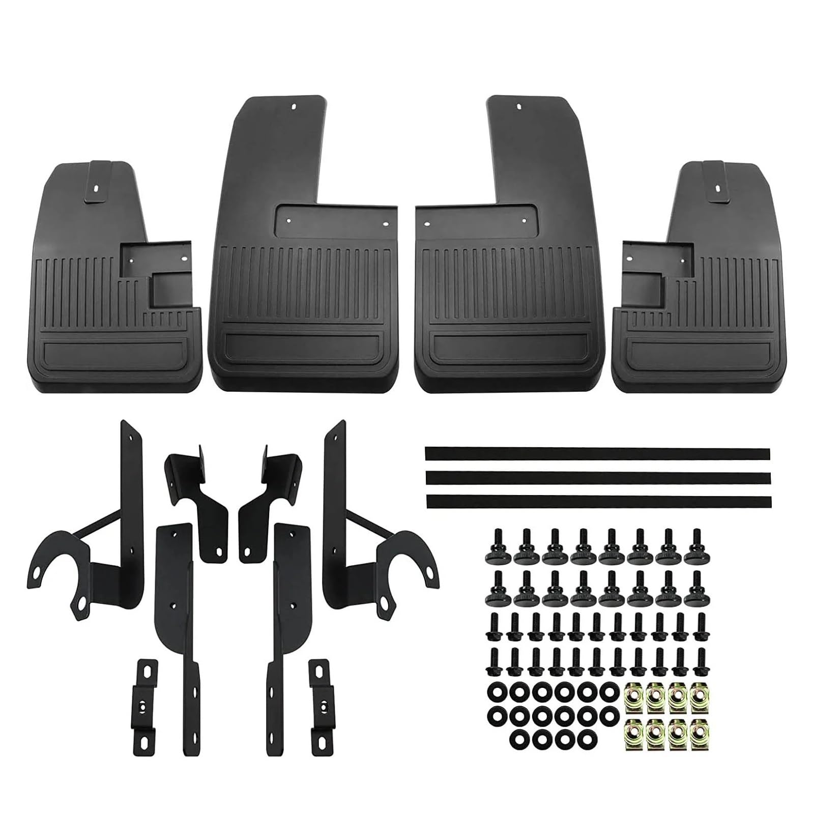 OWYTNRCJ 4 Stück Schmutzfänger, kompatibel mit Bronco 2/4Door 2021–2023+, Schutzbleche, Vorderrad-Hinterrad-Kotflügel, Kohlefaser-ABS, kein Bohren erforderlich von OWYTNRCJ