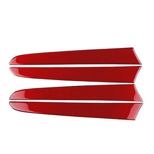 Real Carbon Fiber Trim Kompatibel for Audi Q5 2009 2010 2011 2012 2013 2014 2015 2016 Auto Aufkleber Innen Tür Panel Abdeckung zubehör(Red) von OWYTNRCJ