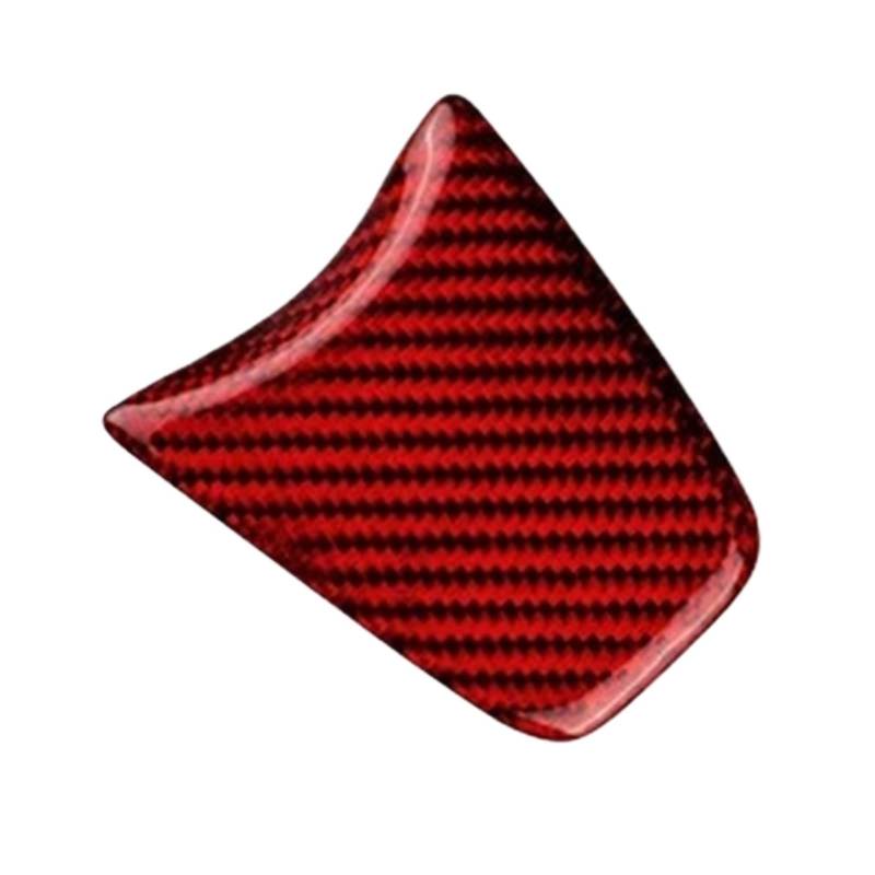 Roter Lenkungsaufkleber aus echter Hartkarbonfaser, kompatibel mit Fiat-500 -Abarth-595 2012 2013 2014 2015, Auto-Innenausstattung aus trockenem Karbon(Bottom Inner Red) von OWYTNRCJ