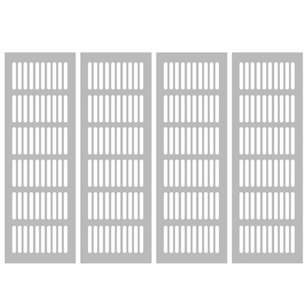 Rechteckige Metall-Luftauslassabdeckung， 4-teilige interne Lüftungsabdeckungen, 50 mm breit, Lüftungsgitter, Lüftungsgitterabdeckung, Schranklüftungen zur Belüftung von Schränken und Kleiderschränken( von OXOLAMRIN