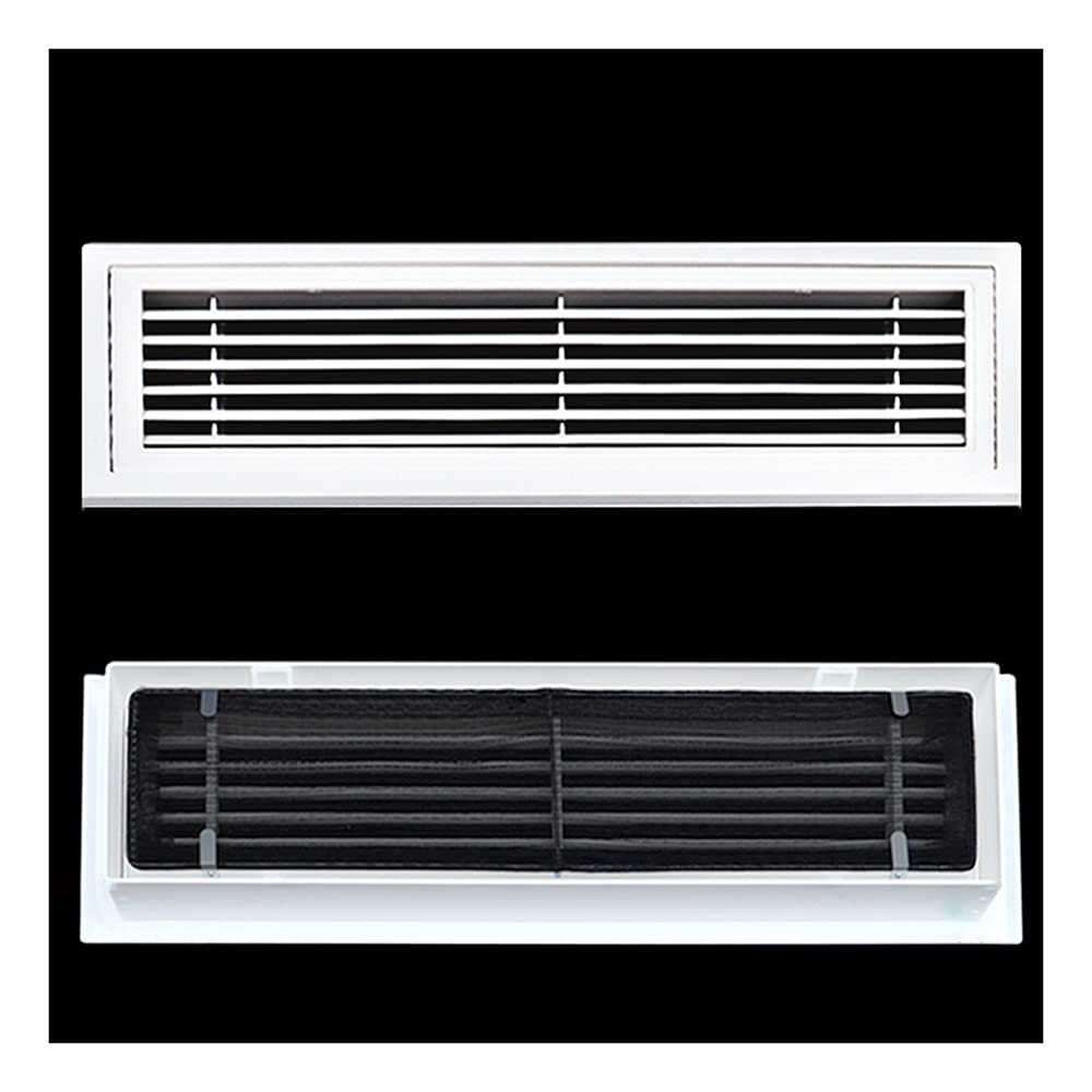 Rechteckige Metall-Luftauslassabdeckung， Lüftungsgitter, ABS-Klimaanlage Luftauslassgitter Fensterläden Abluftöffnung 1PC(Ventilation Grills 600x200 Mm) von OXOLAMRIN