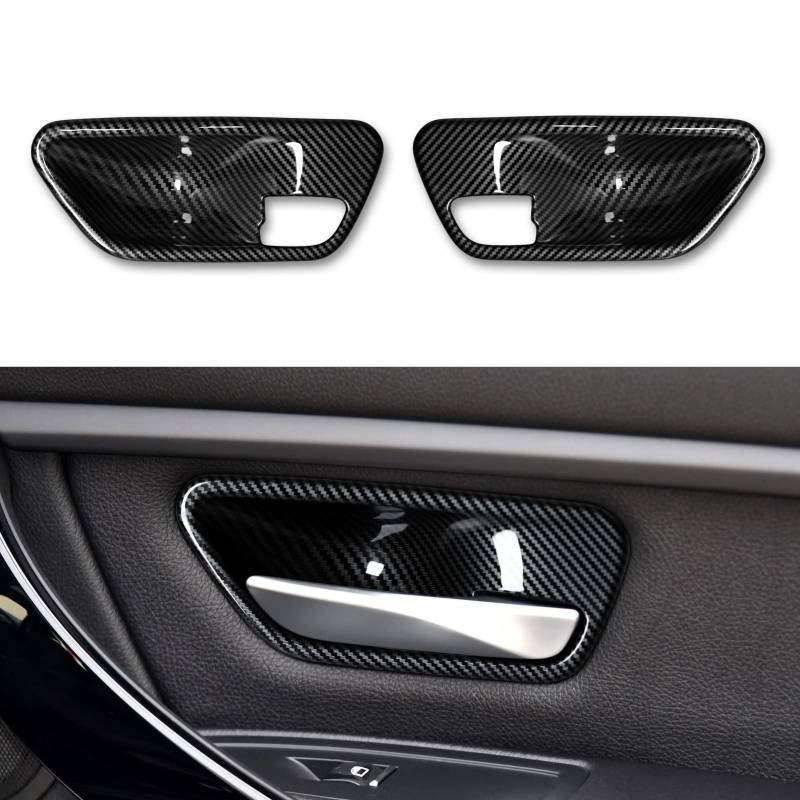 2PCS Auto Aufkleber Abdeckung ABS Dekoration Cover Trim Kompatibel mit BMW 3er 4er F30 F31 F34 3GT F32 F33 F36 Innentür Zubehör von OYDDL