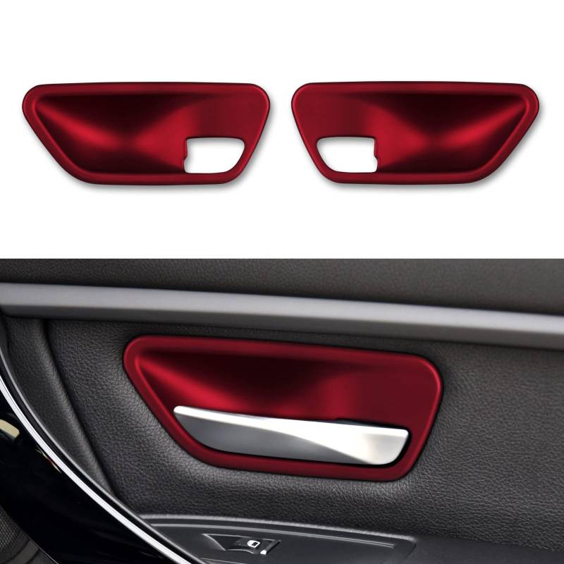 2PCS Auto Aufkleber Tür Schüssel Abdeckung Aufkleber ABS Trim passt Kompatibel mit BMW 3 4 Serie F30 F31 F34 3GT F32 F33 F36 Interieur Zubehör von OYDDL