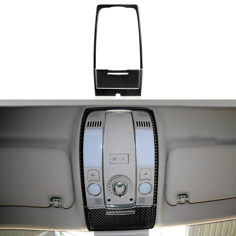 3PCS Auto Leselampen Kohlefaser Aufkleber Trim Cover Decals Kompatibel mit Audi A6 C6(2005-2011) /S6 C6(2006-2010) /RS6 C6 (2008-2010) Interieur Zubehör von OYDDL