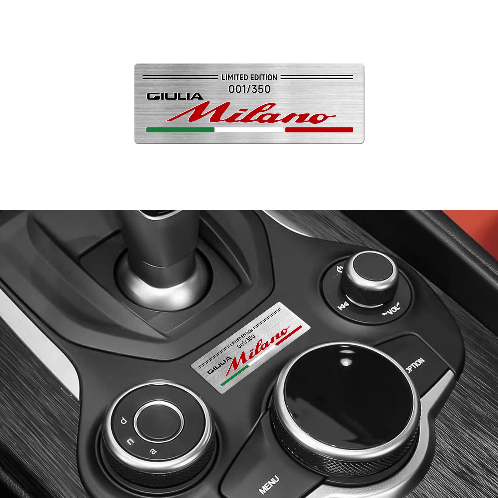 Abzeichen Aufkleber Special Limited Edition Milano Edition Logo Dekoration Kompatibel Mit Alfa Romeo Giulia Mito Stelvio GT 147 156 159 166 Car Styling (B) von OYDDL