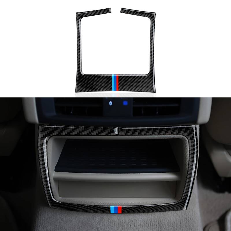 Auto Air Vent Trim Kohlfaser Aufkleber Abdeckung Cover Decal passt Kompatibel mit BMW X3 F25 (2011-2017)/ X4 F26 (2014-2018) Interieur Zubehör (B) von OYDDL