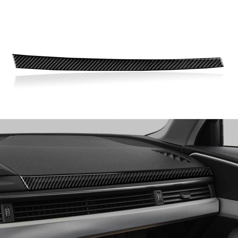 Auto Armaturenbrett Aufkleber Cover Kohlefaser Trim Kompatibel mit Audi A4 B9 2017 2018 2019 Interieur Zubehör von OYDDL