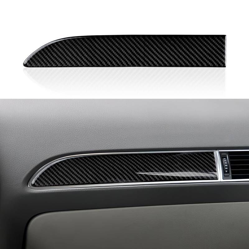 Auto Armaturenbrett Kohlefaser Aufkleber Trim Cover Decals Kompatibel mit Audi A6 C6(2005-2011) /S6 C6(2006-2010) /RS6 C6 (2008-2010) Interieur Zubehör (Niedrigprofil-Version) von OYDDL