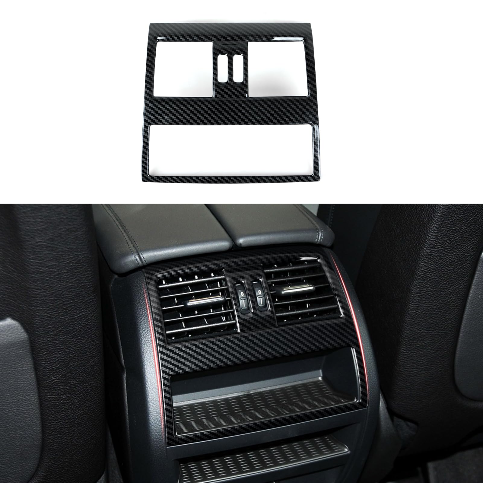 Auto Aufkleber ABS Kohlefaser Trim Decoration Kompatibel mit BMW 5er F10 F11 2011 2012 2013 2014 2015 2016 Interieur Zubehör von OYDDL