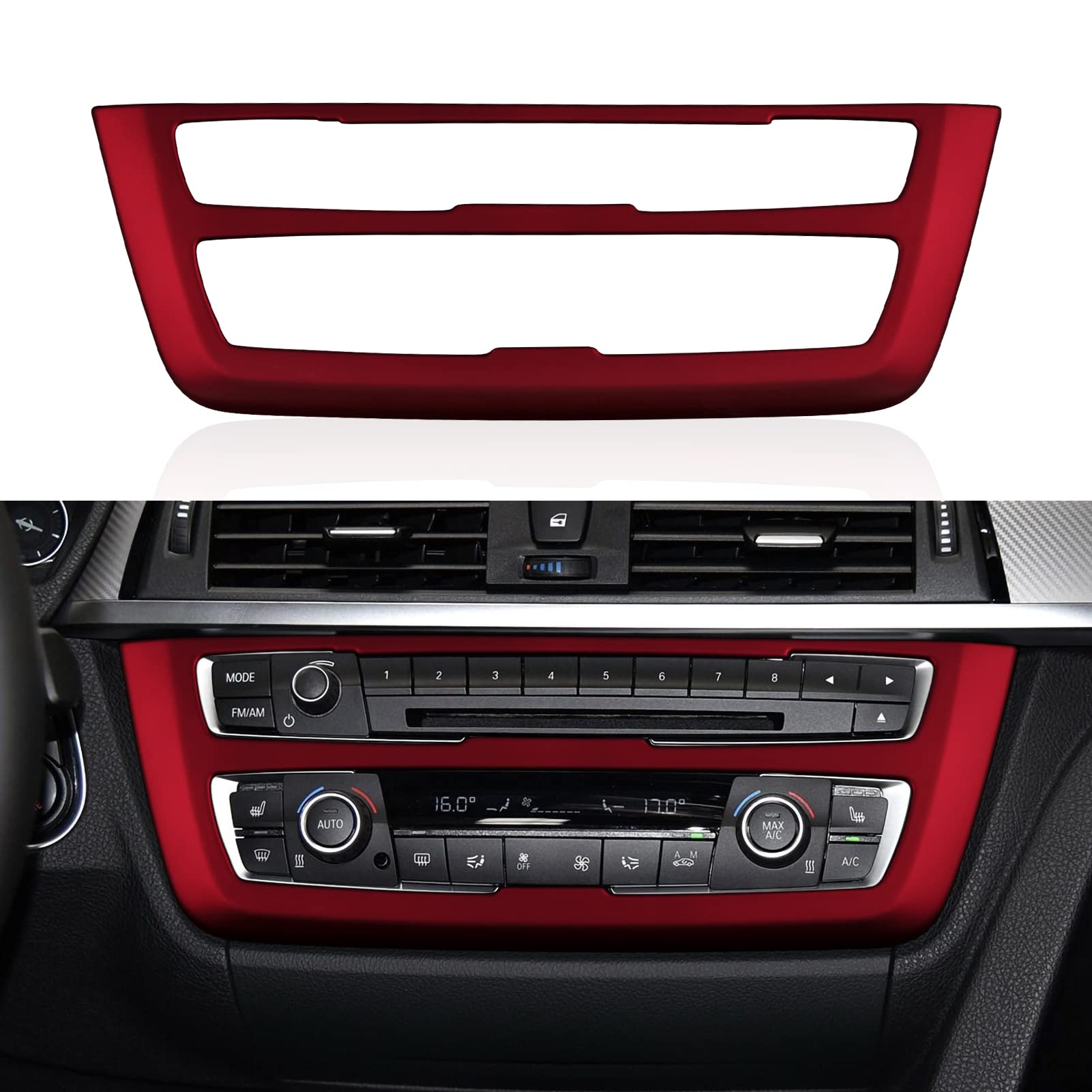 Auto CD Panel Abdeckung Aufkleber ABS Trim Kompatibel mit BMW F30 F31 F34 3GT F32 F33 F36 2013 2014 2015 2016 2017 2018 2019 Zubehör von OYDDL