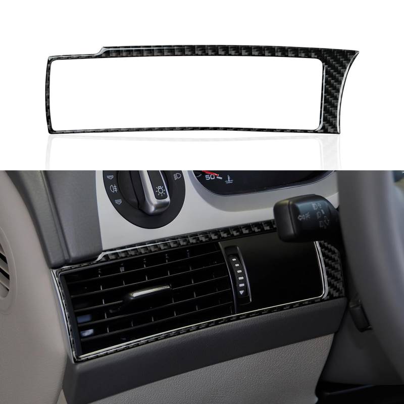 Auto Instrumentierung Lüftungsschlitze Aufkleber Trim Cover Kohlefaser Decals Kompatibel mit Audi A6 C6(2005-2011) /S6 C6(2006-2010) /RS6 C6 (2008-2010) Interieur Zubehör (Left) von OYDDL