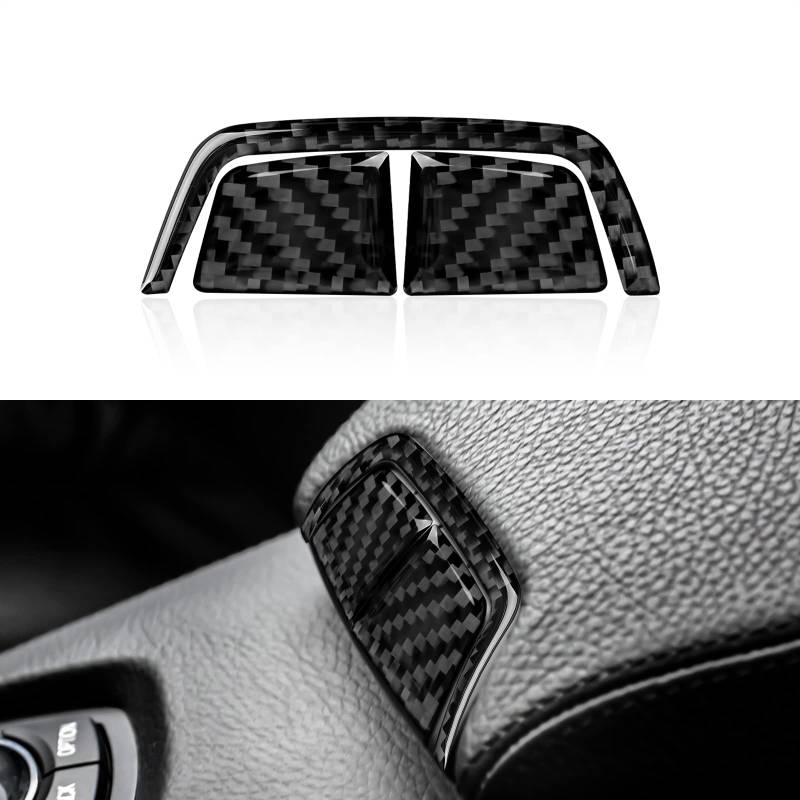 Carbon Fiber Mittelkonsole Pad Armlehne Box Schalter Aufkleber Abdeckung Innenraum Zubehör Kompatibel mit BMW 6er E63 E64 2004 2005 2006 2007 2008 2009 2010 Zubehör von OYDDL