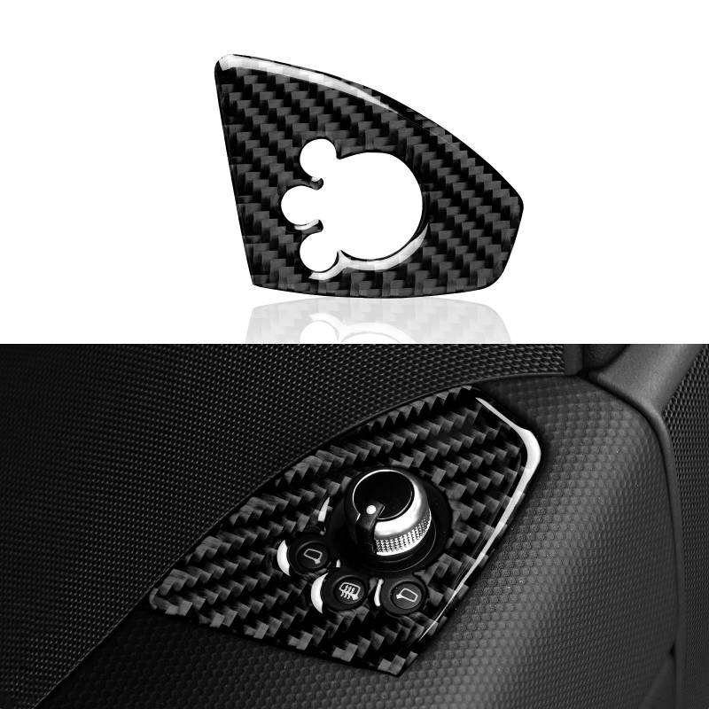 OYDDL Auto Aufkleber Carbon Sticker Abdeckaufkleber kompatibel mit Audi TT 8n 8j MK123 2008-2014 Accessories (Mirror Knob Switch B) von OYDDL