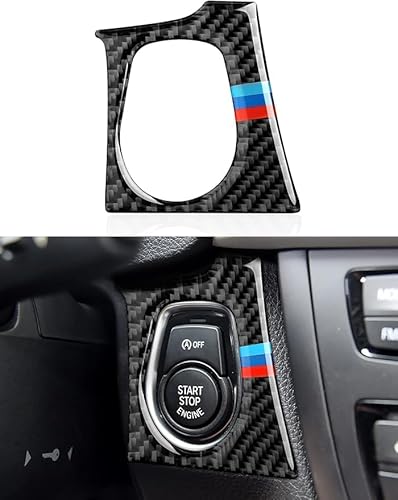 OYDDL Auto Schalttafel Aufkleber Decal Kohlefasern Trim passt kompatibel mit BMW F30 F31 F34 3GT F32 F33 F36 2012 2013 2014 2015 2016 2017 2018 2019 Interieur Zubehör von OYDDL