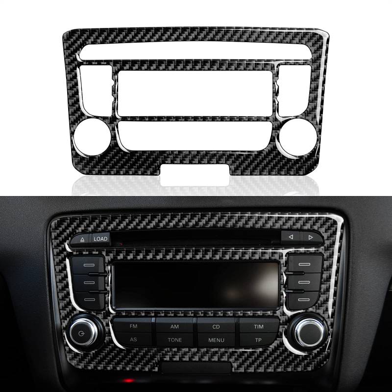 OYDDL CD Panel Aufkleber Kohlefaser Abdeckung kompatibel mit Audi TT 8n 8j MK123 2008 2009 2010 2011 2012 2013 2014 Zubehör (Stil A) von OYDDL