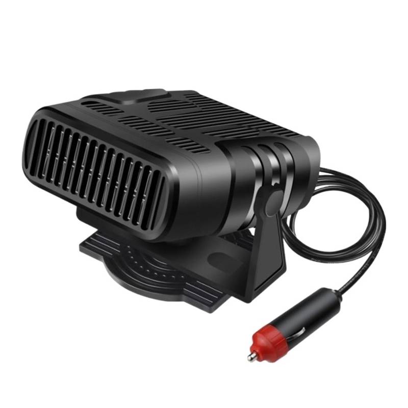 OYJXBD 1/2PCS Auto Heizung Fan 12V 120W 24V 200W Auto Windschutzscheibe Anti-Fog elektrische Heizung Trockner Anti-beschlag Demister Defroster 2 IN 1(12V Black 1pc) von OYJXBD