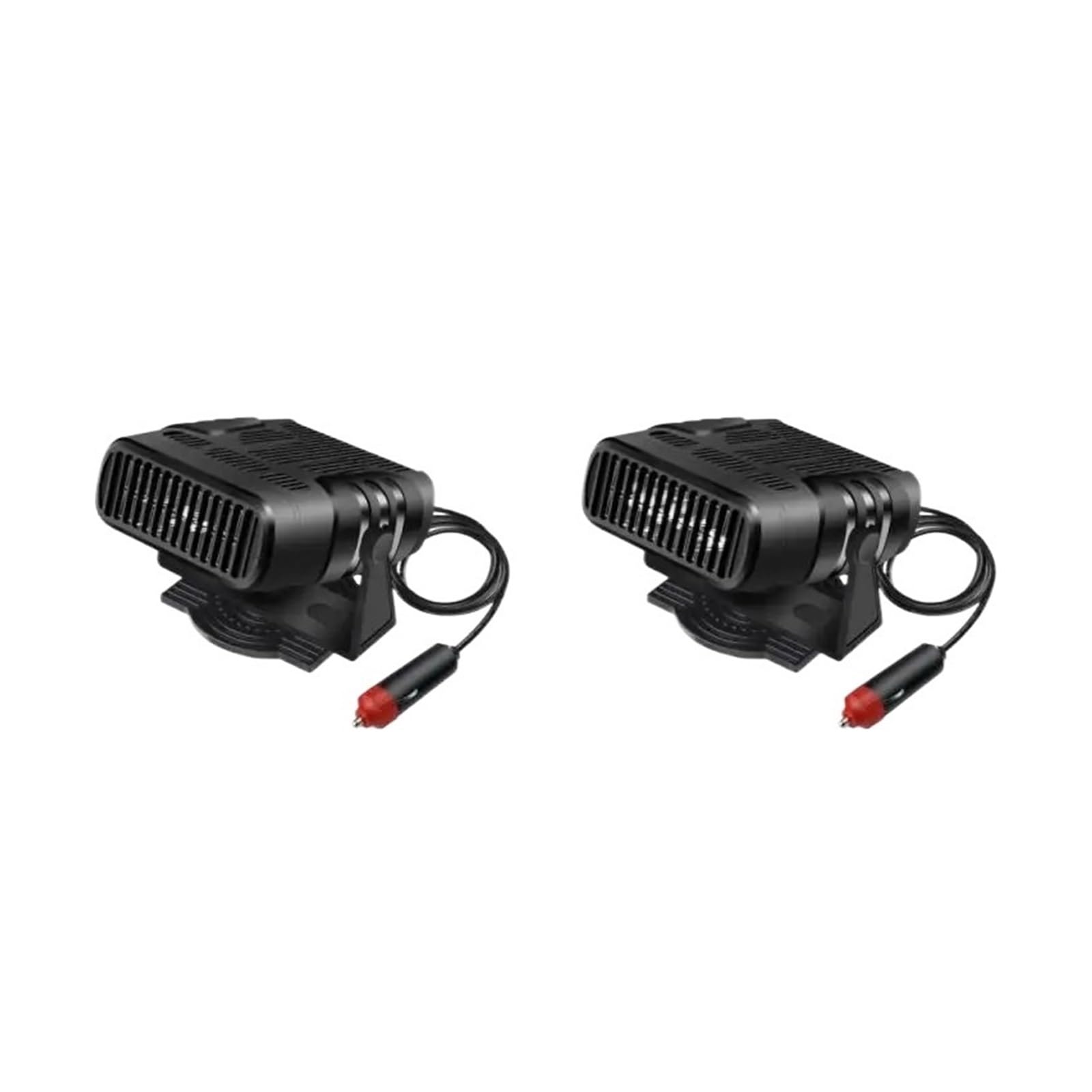 OYJXBD 1/2PCS Auto Heizung Fan 12V 120W 24V 200W Auto Windschutzscheibe Anti-Fog elektrische Heizung Trockner Anti-beschlag Demister Defroster 2 IN 1(24V Black 2pcs) von OYJXBD