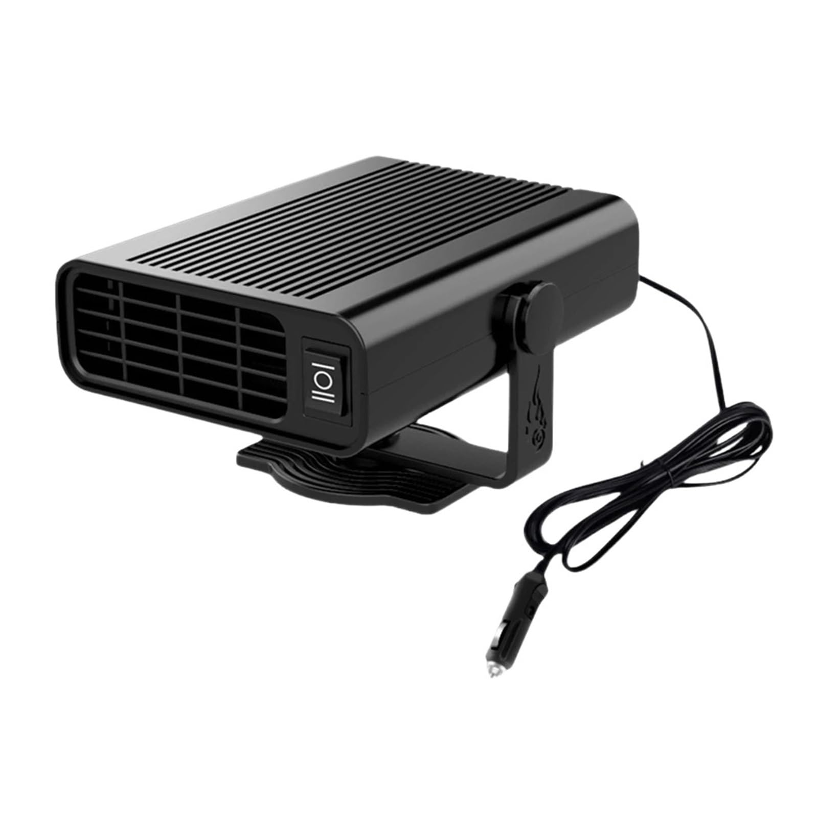 OYJXBD 12/24 V 120 W Auto Heizung Windschutzscheibe Defroster Demister 360 Grad Rotation Auto Heizung Fan Auto Anti-beschlag Heizung for Die Meisten Autos(Black 120W 12v) von OYJXBD