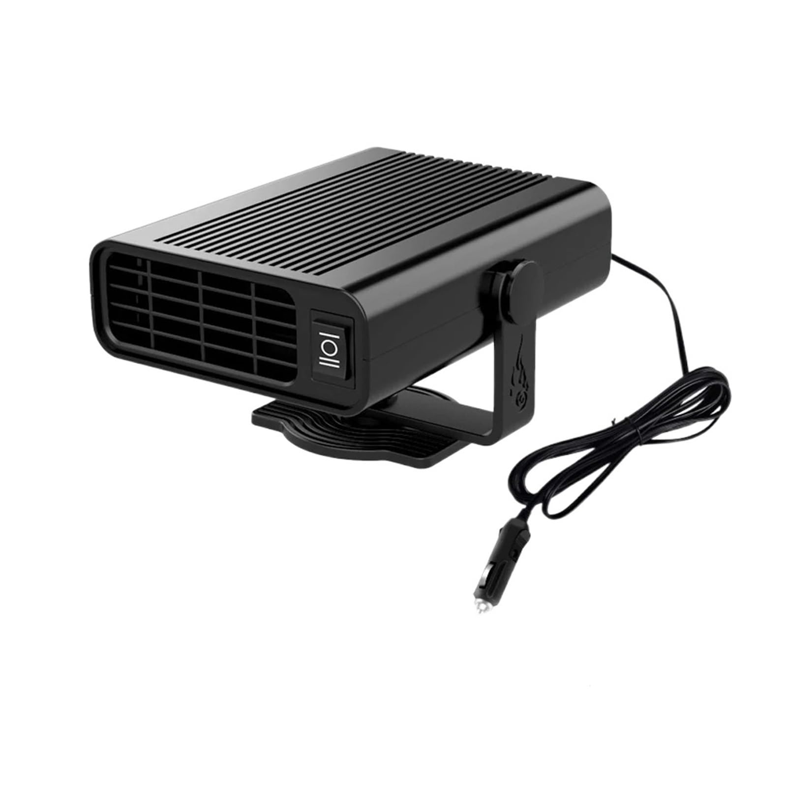 OYJXBD 12/24V Tragbare Auto Heizung 360 Rotierenden Abtauen Auto Elektrische Heizung Fan Auto Windschutzscheibe Defroster Anti-beschlag schnelle Heizung Fan(Black 24v 120W) von OYJXBD