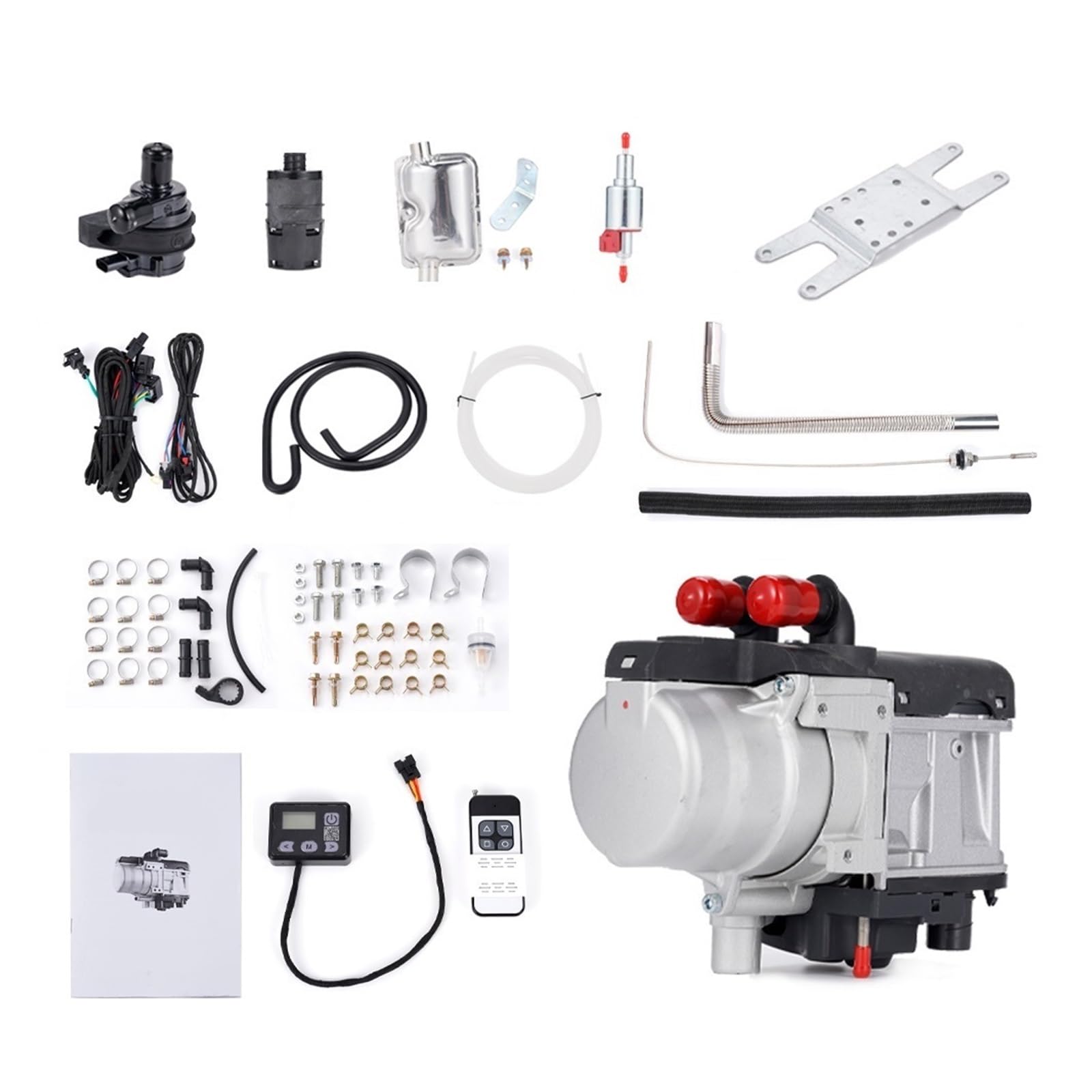 OYJXBD 12V 5KW Auto Diesel Wasser Heizung Fernbedienung Schalter Benzin/Diesel Vorwärmer Kraftstoff Luft Heizung Parkplatz Heizung Zubehör(12V 5KW A) von OYJXBD