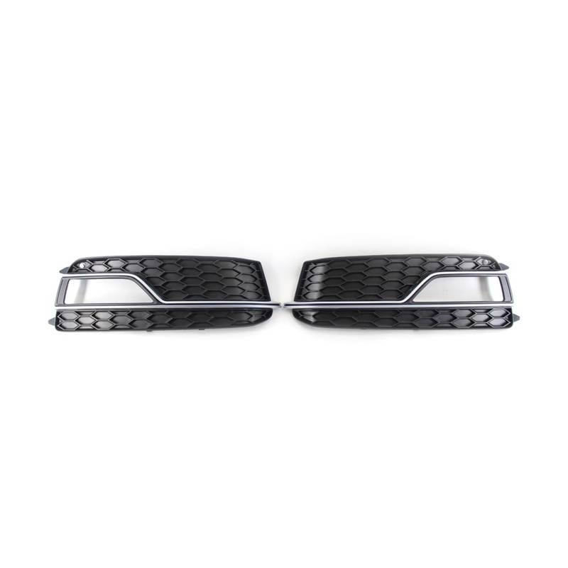 OYJXBD 2 Paar Front Stoßstange Waben Nebel Licht Lampe Kühlergrill Chrom Grill Abdeckung Kompatibel for Audi A5 Sline S5 2013-2017 8T0807681M von OYJXBD