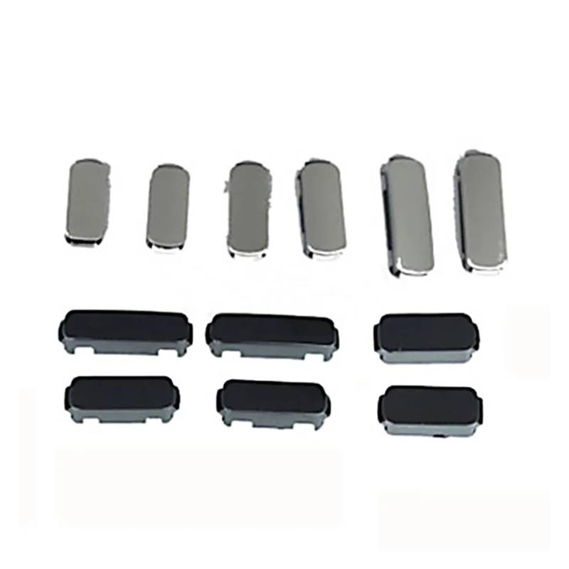 OYJXBD 2 Stücke Kunststoff Schwarz/Silber Auto Dach Gepäckträger Schiene Endabdeckung Schraubverschluss Auto Ersatz Passend Kompatibel for Land Rover Discovery Sport(2X Black Rear) von OYJXBD