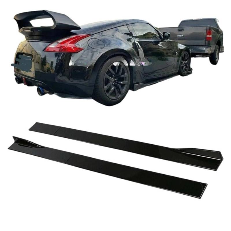 OYJXBD 78.7“ 86.6“ Seitenschweller Universal Kompatibel for Nissan 370Z 350Z Altima 2006-2022 Verlängerungssplitter Schürze Splitter Winglet Autozubehör(78.7in Black) von OYJXBD