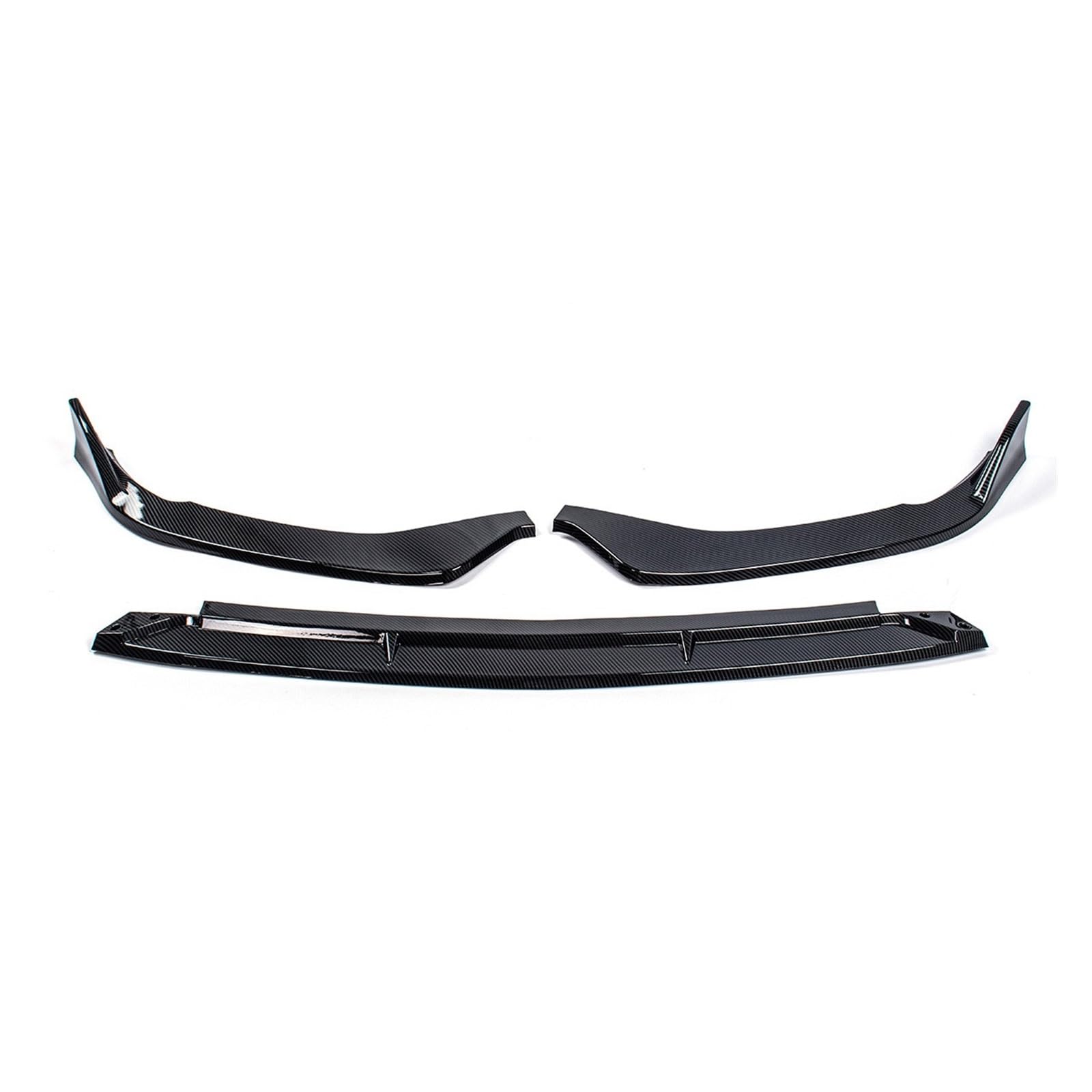 OYJXBD Auto Front Stoßstange Lip Splitter Kinn Körper Kits Spoiler Kompatibel for Mercedes Benz C Klasse W206 C200 C260 2022 2023 Zubehör(Carbon Fiber Look) von OYJXBD